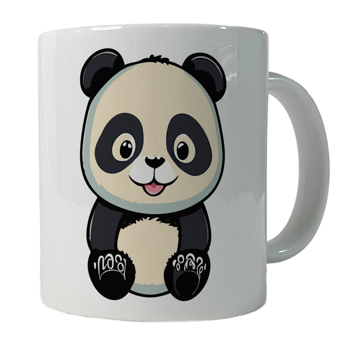 Panda Smiling Sitting Ceramic Tea Coffee Mug Cup - 11oz