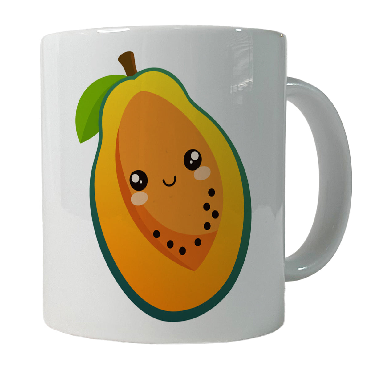Papaya Cute Happy Fruit Ceramic Tea Coffee Mug Cup - 11oz
