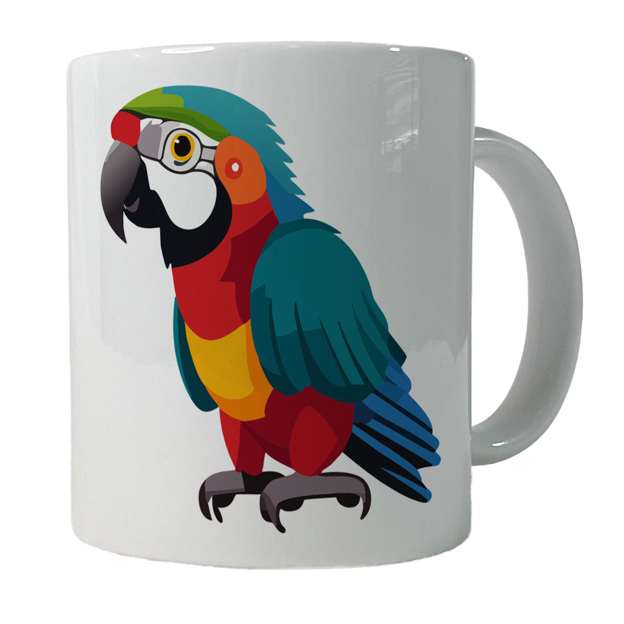 Parrot Bird Colorful Ceramic Tea Coffee Mug Cup - 11oz