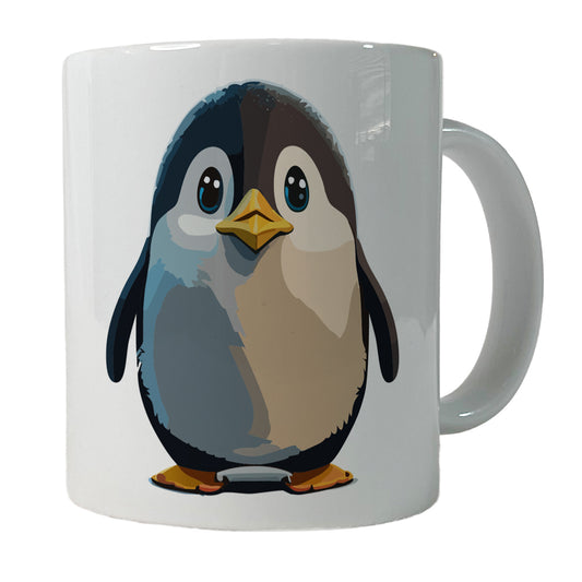 Penguin Staring Ceramic Tea Coffee Mug Cup - 11oz