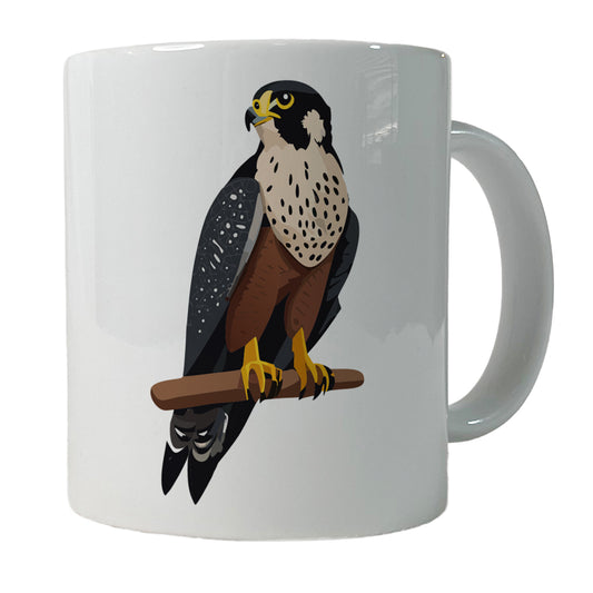 Peregrine Falcon Bird Ceramic Tea Coffee Mug Cup - 11oz