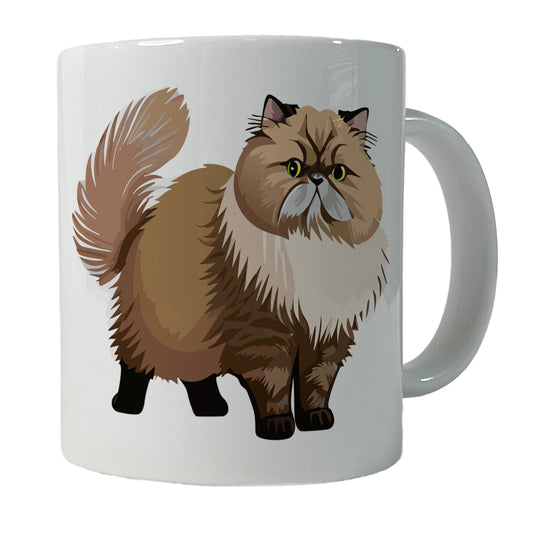 Persian Cat Standing Ceramic Tea Coffee Mug Cup - 11oz