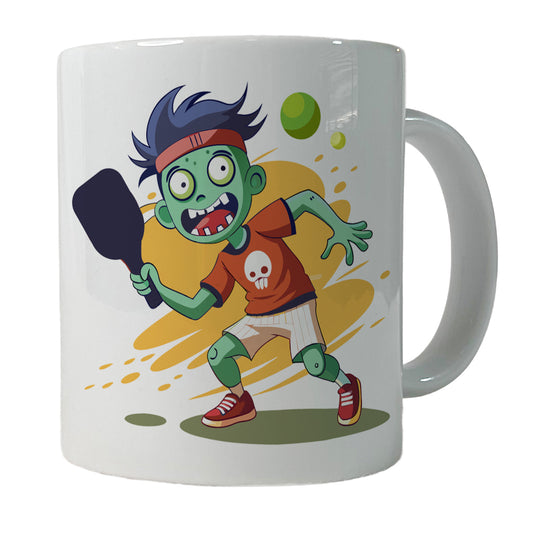 Pickleball Zombie Ceramic Tea Coffee Mug Cup - 11oz