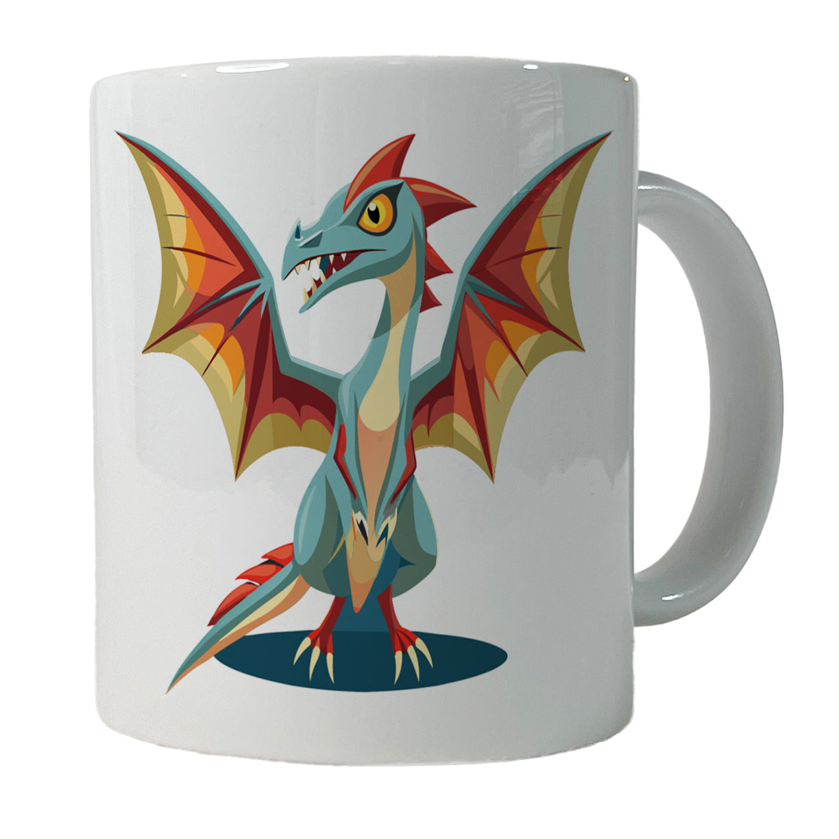 Pterodactyl Dinosaur Ceramic Tea Coffee Mug Cup - 11oz