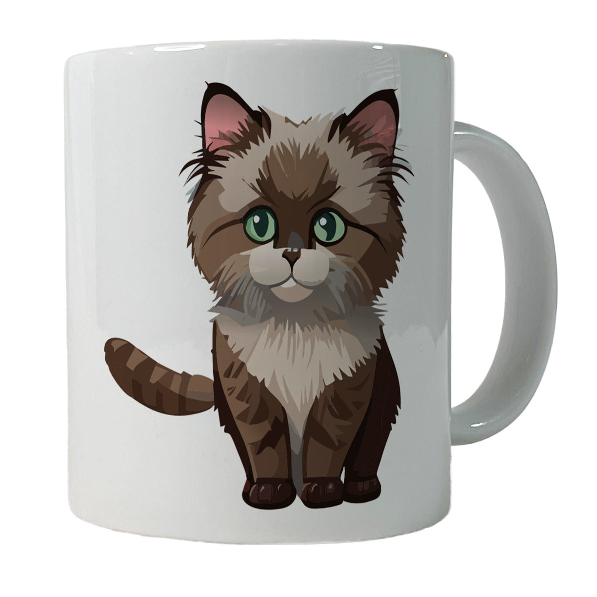 Ragdoll Cat Kitten Ceramic Tea Coffee Mug Cup - 11oz