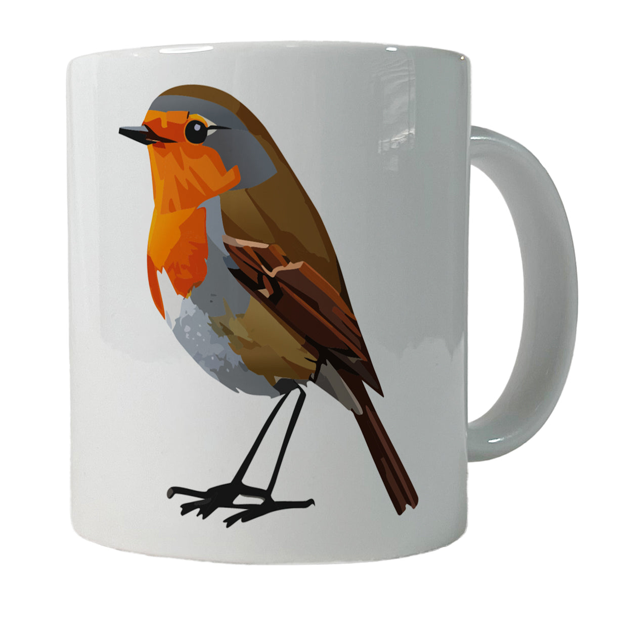 Robin Bird Ceramic Tea Coffee Mug Cup - 11oz