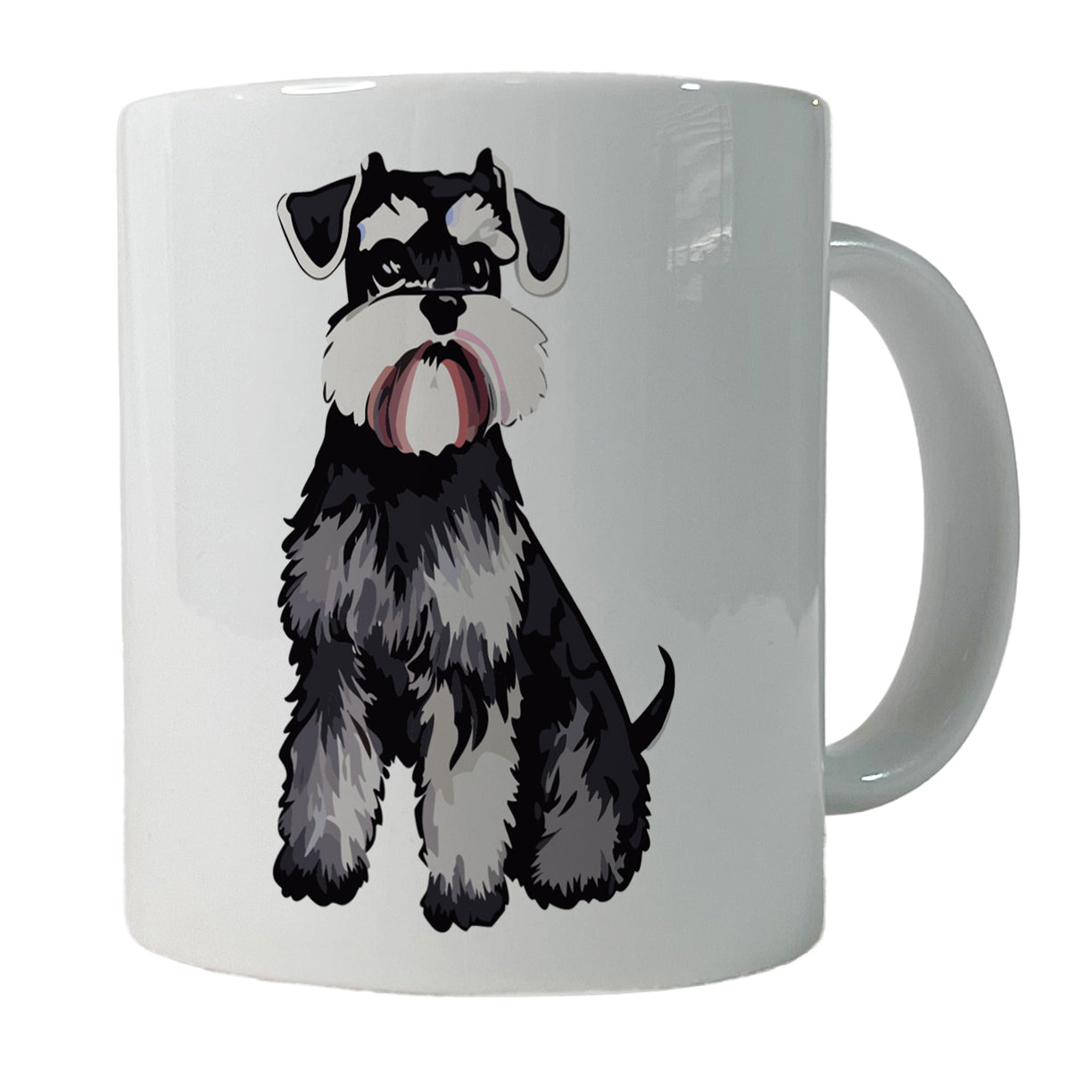 Schnauzer Dog Watercolor Ceramic Tea Coffee Mug Cup - 11oz