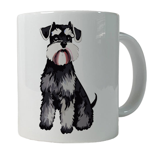 Schnauzer Dog Watercolor Ceramic Tea Coffee Mug Cup - 11oz