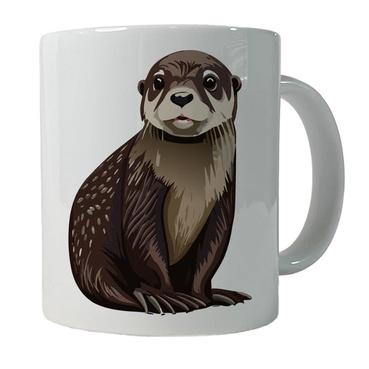 Sea Otter Cute Ocean Animal Ceramic Tea Coffee Mug Cup - 11oz