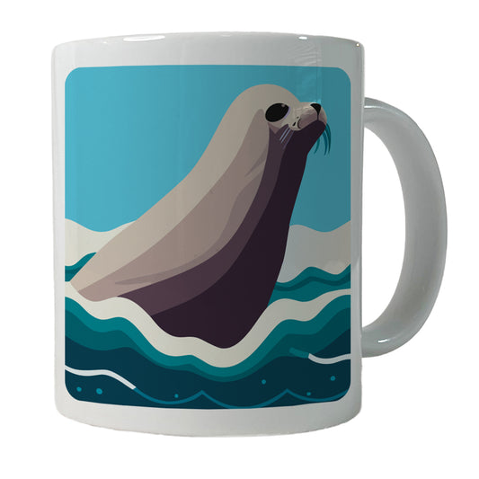Seal Swimming in Ocean Sea Ceramic Tea Coffee Mug Cup - 11oz