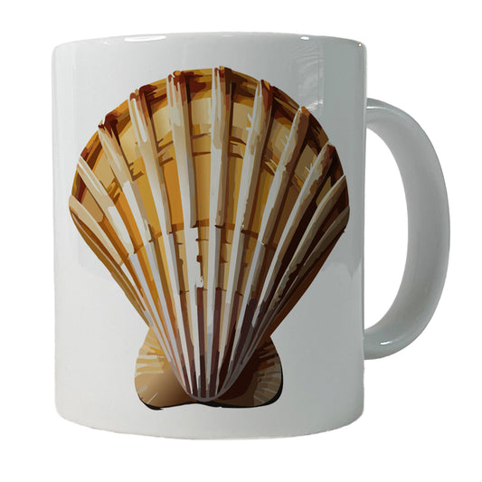 Seashell Sea Shell Ocean Beach Ceramic Tea Coffee Mug Cup - 11oz