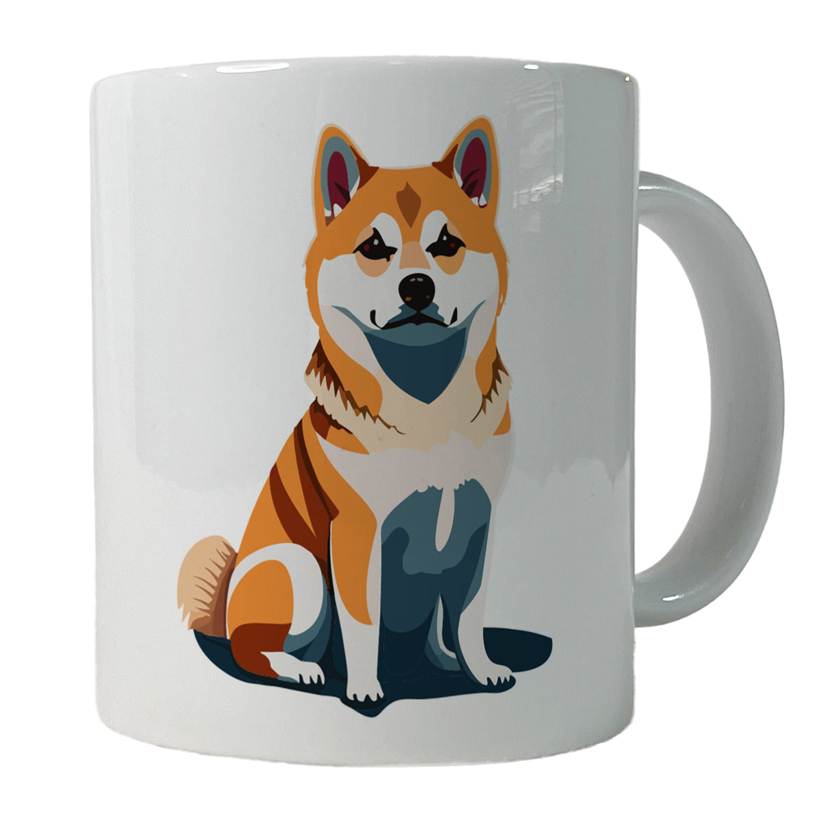 Shiba Inu Dog Sitting Ceramic Tea Coffee Mug Cup - 11oz