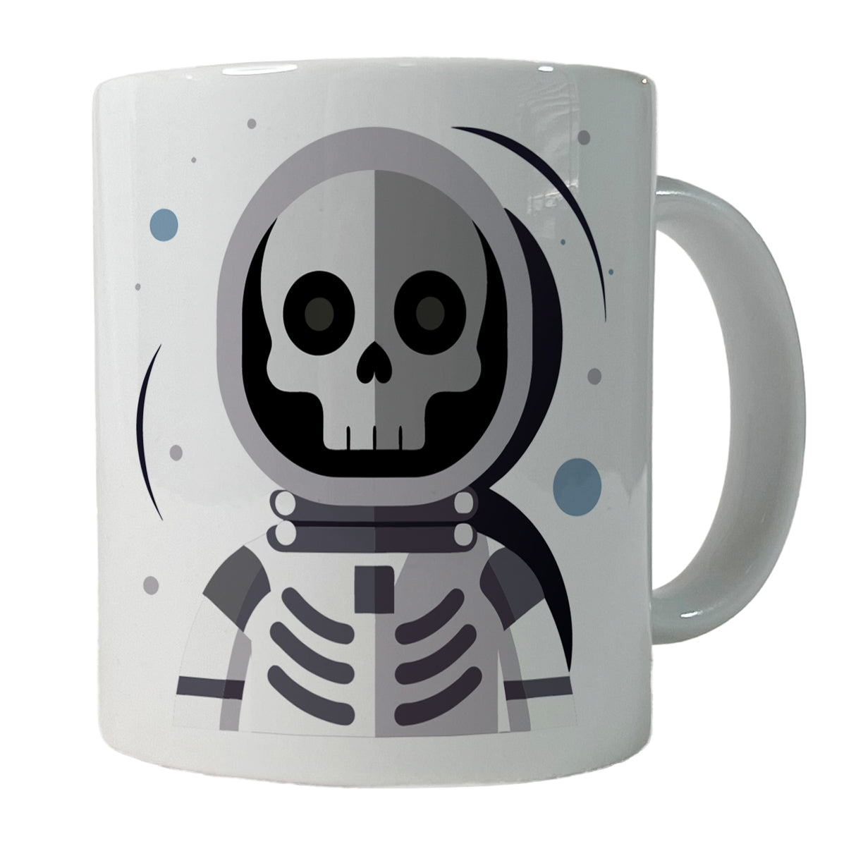 Skeleton in Space Suit Astronaut Ceramic Tea Coffee Mug Cup - 11oz