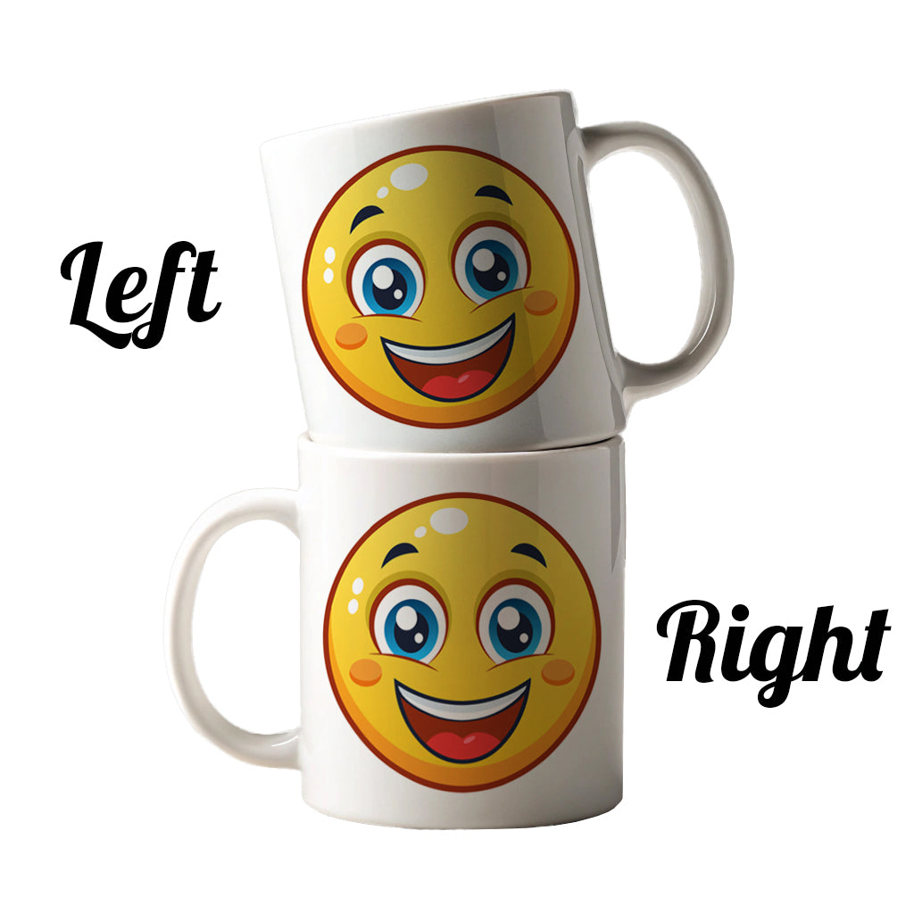Smiling Face Happy Ceramic Tea Coffee Mug Cup - 11oz