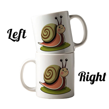 Snail Cute Funny Ceramic Tea Coffee Mug Cup - 11oz
