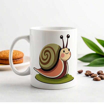 Snail Cute Funny Ceramic Tea Coffee Mug Cup - 11oz