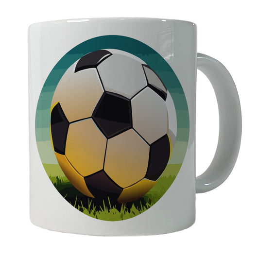 Soccer Ball Sport Ceramic Tea Coffee Mug Cup - 11oz