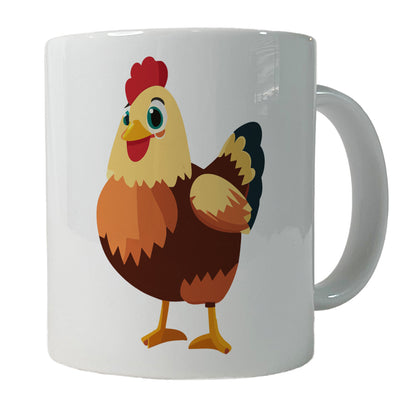 Standing Rooster Happy Ceramic Tea Coffee Mug Cup - 11oz