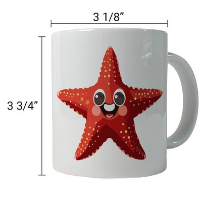 Starfish Star Fish Ocean Animal Funny Ceramic Tea Coffee Mug Cup - 11oz