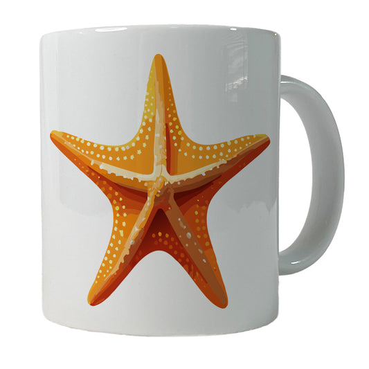 Starfish Star Fish Ocean Animal Orange Ceramic Tea Coffee Mug Cup - 11oz