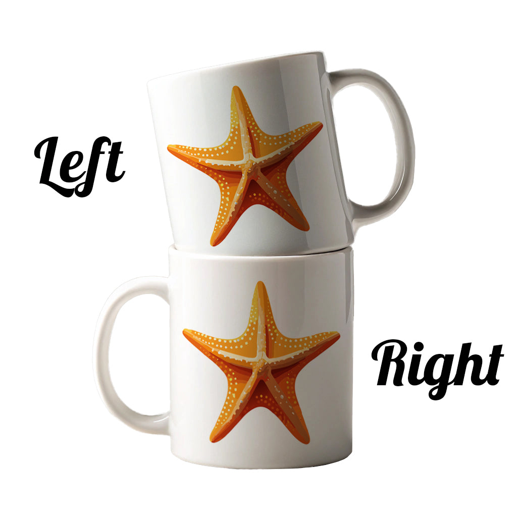 Starfish Star Fish Ocean Animal Orange Ceramic Tea Coffee Mug Cup - 11oz