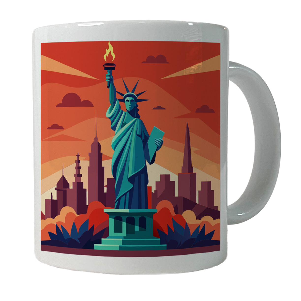 Statue of Liberty Ceramic Tea Coffee Mug Cup - 11oz