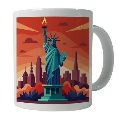 Statue of Liberty Ceramic Tea Coffee Mug Cup - 11oz