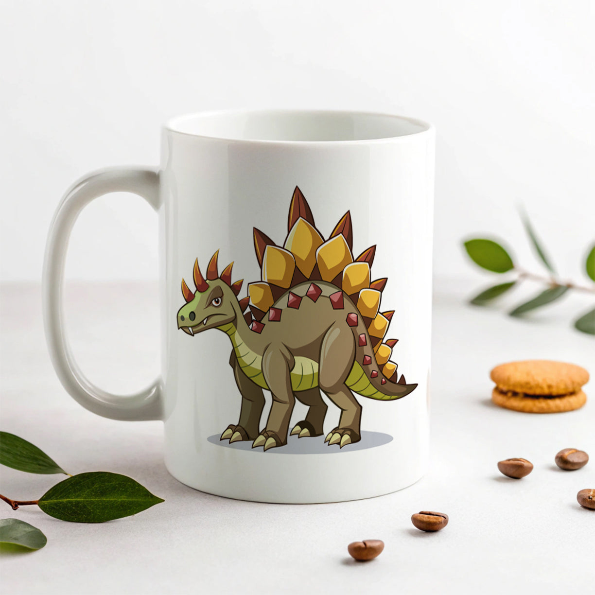 Stegosaurus Dinosaur Ceramic Tea Coffee Mug Cup - 11oz