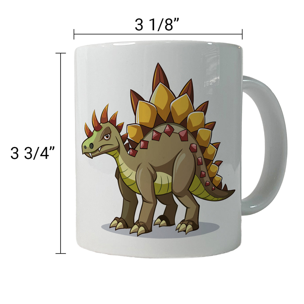 Stegosaurus Dinosaur Ceramic Tea Coffee Mug Cup - 11oz