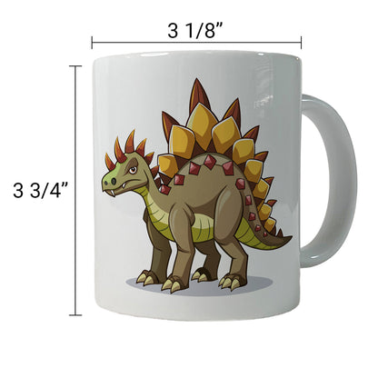 Stegosaurus Dinosaur Ceramic Tea Coffee Mug Cup - 11oz