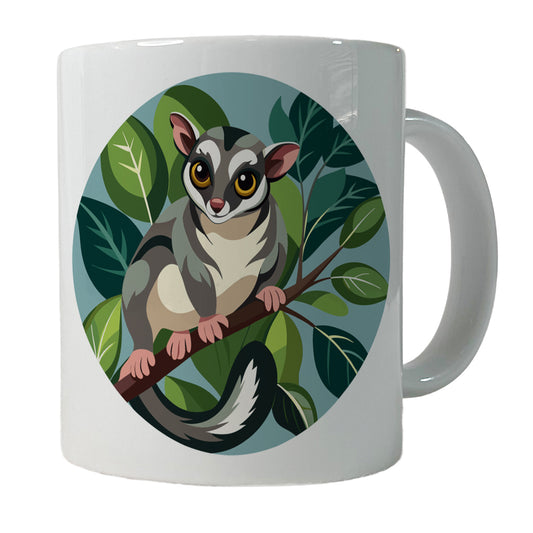 Sugar Glider on Tree Branch Ceramic Tea Coffee Mug Cup - 11oz