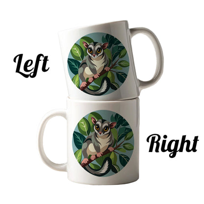 Sugar Glider on Tree Branch Ceramic Tea Coffee Mug Cup - 11oz