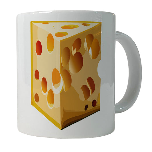 Swiss Cheese Ceramic Tea Coffee Mug Cup - 11oz
