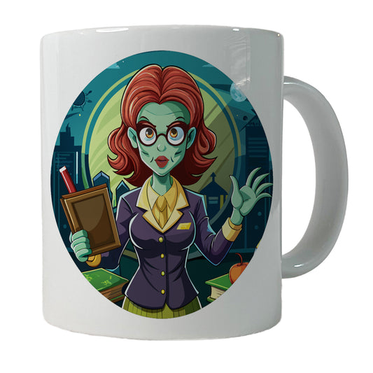 Teacher Zombie Woman Female Funny Ceramic Tea Coffee Mug Cup - 11oz