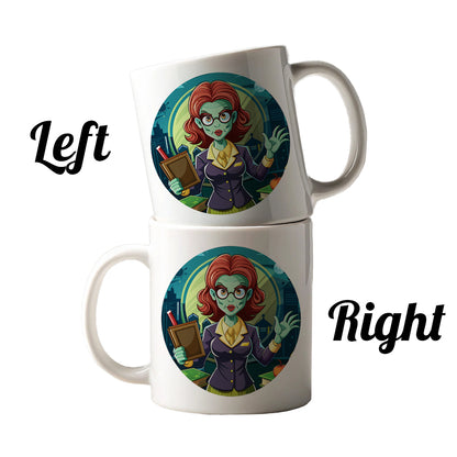 Teacher Zombie Woman Female Funny Ceramic Tea Coffee Mug Cup - 11oz