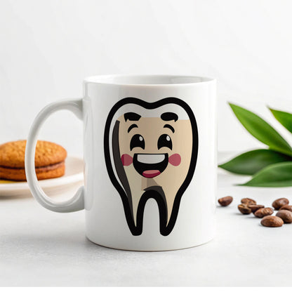 Tooth Happy Dentist Ceramic Tea Coffee Mug Cup - 11oz