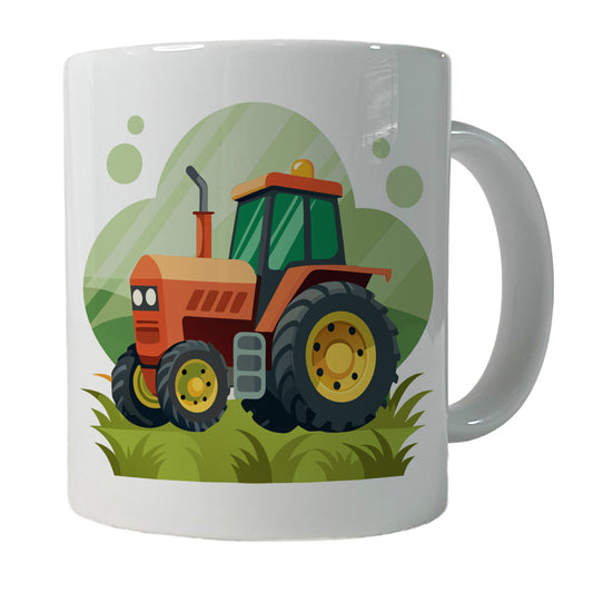 Tractor Cartoon Ceramic Tea Coffee Mug Cup - 11oz
