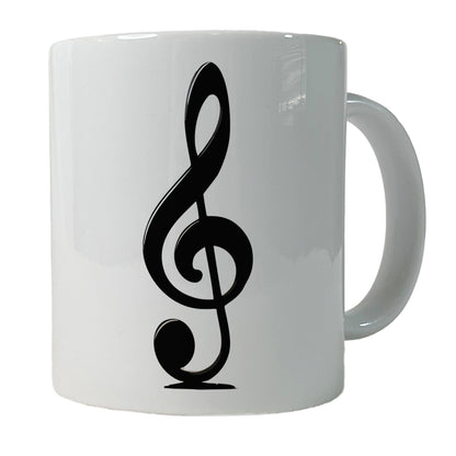 Treble Clef Music Musical Musician Ceramic Tea Coffee Mug Cup - 11oz