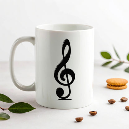 Treble Clef Music Musical Musician Ceramic Tea Coffee Mug Cup - 11oz