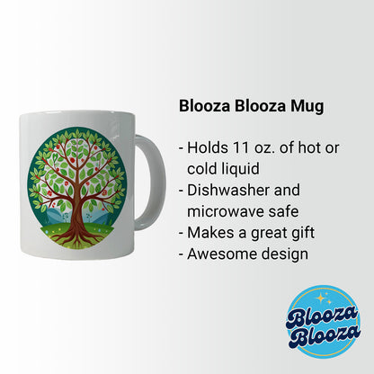 Tree of Life Colorful Ceramic Tea Coffee Mug Cup - 11oz