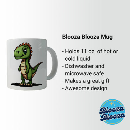T-Rex Tyrannosaurus Dinosaur Cute Ceramic Tea Coffee Mug Cup - 11oz