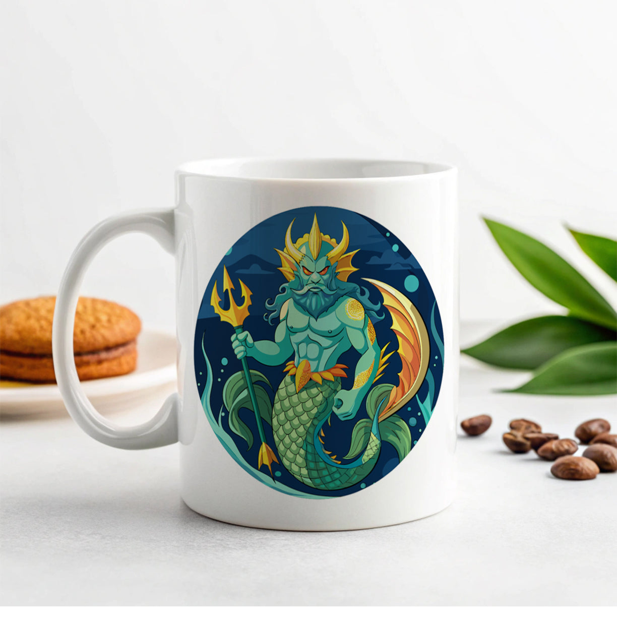 Triton Sea God Greek Mythology Ceramic Tea Coffee Mug Cup - 11oz