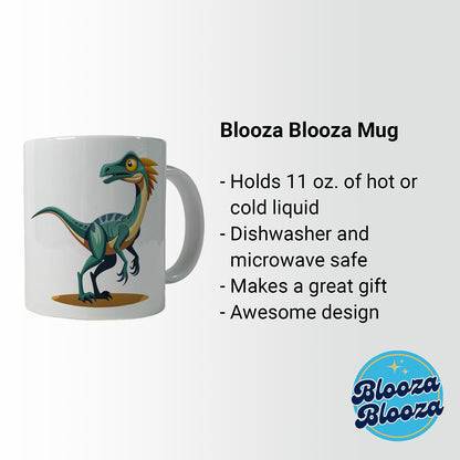 Troodon Dinosaur Ceramic Tea Coffee Mug Cup - 11oz