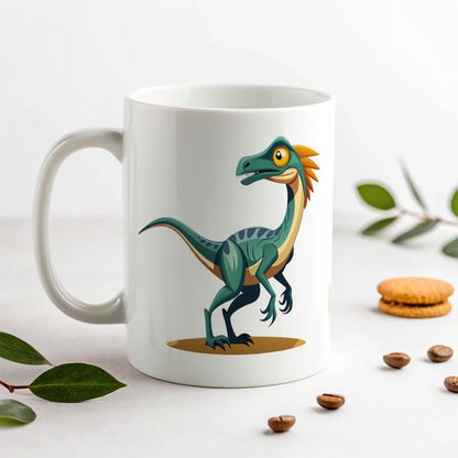 Troodon Dinosaur Ceramic Tea Coffee Mug Cup - 11oz