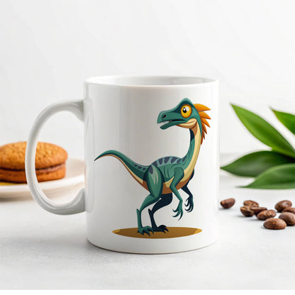 Troodon Dinosaur Ceramic Tea Coffee Mug Cup - 11oz