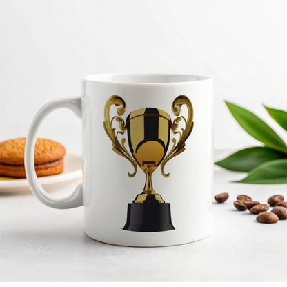 Trophy Award Ceramic Tea Coffee Mug Cup - 11oz