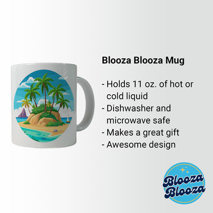 Tropical Island Beach Palm Trees Vacation Travel Ceramic Tea Coffee Mug Cup - 11oz