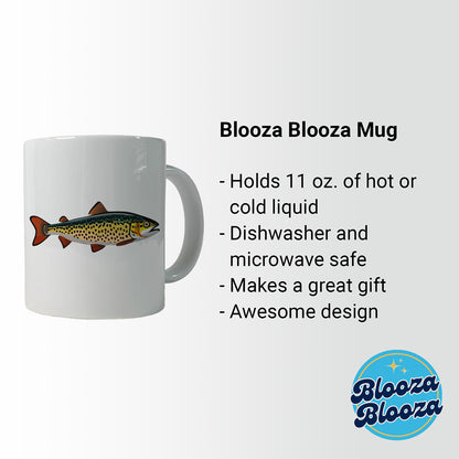 Trout Fish Fishing Ceramic Tea Coffee Mug Cup - 11oz