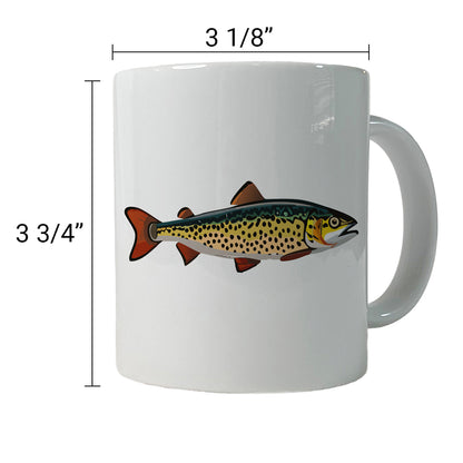 Trout Fish Fishing Ceramic Tea Coffee Mug Cup - 11oz