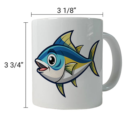 Tuna Fish Cute Ceramic Tea Coffee Mug Cup - 11oz